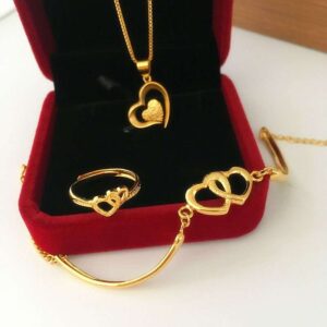 Golden Love Necklace & Ring