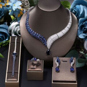 Blue Stone Necklace Set